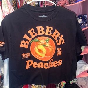 Justin Bieber Peaches Cropped Tshirt